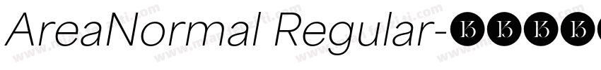 AreaNormal Regular字体转换